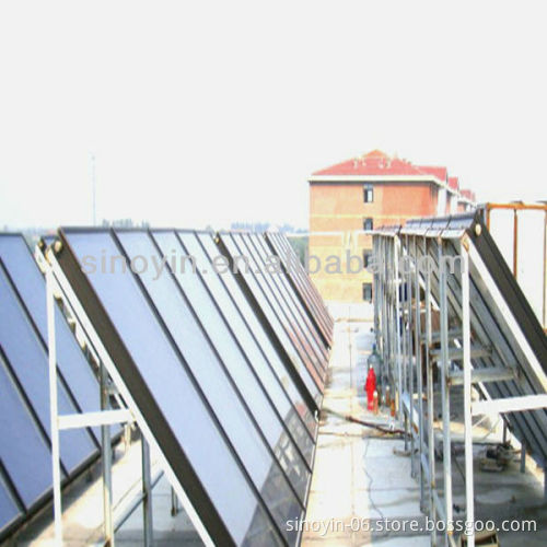 solar hot water system with flat plate soalr collector water pump control system